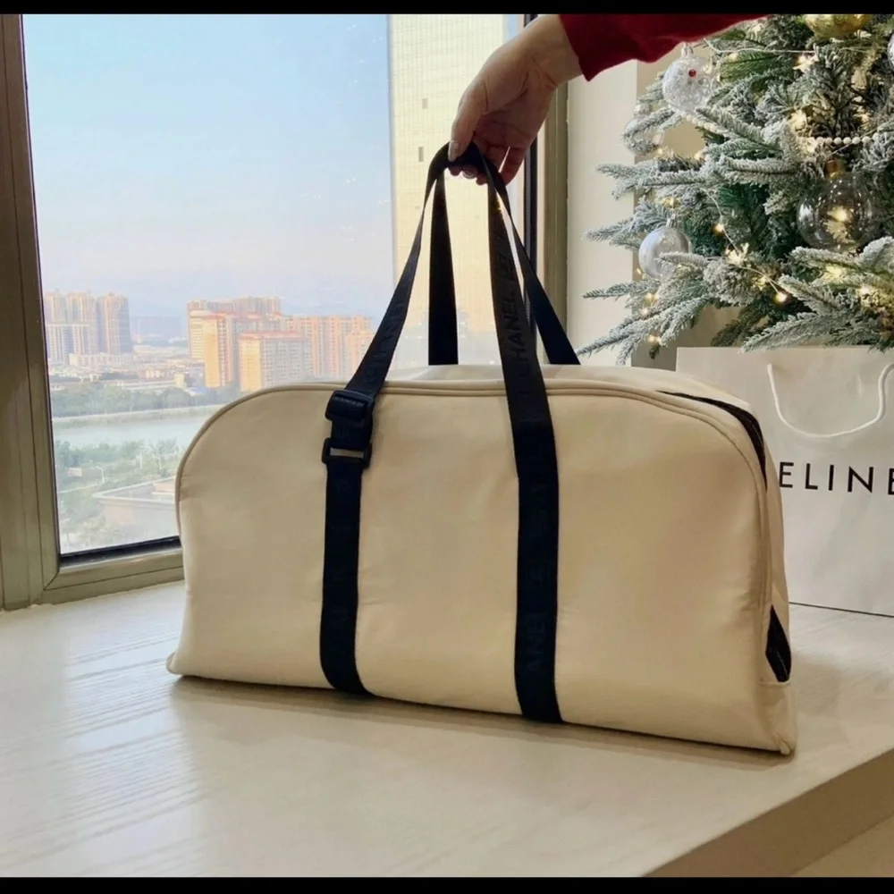 GWP CC Cream/White and Black Designer Duffel Bag